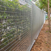 High Security Small Hole Clear View Mesh Style BRC Roll Top Fence for School Playground