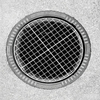 Galvanized Load-bearing Grated Manhole Cover for Outdoor Road