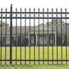 Galvanized Tubular Black Steel Fence Panel for Residential