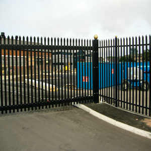 Custom W Type Galvanized Palisade Fence for Warehouse