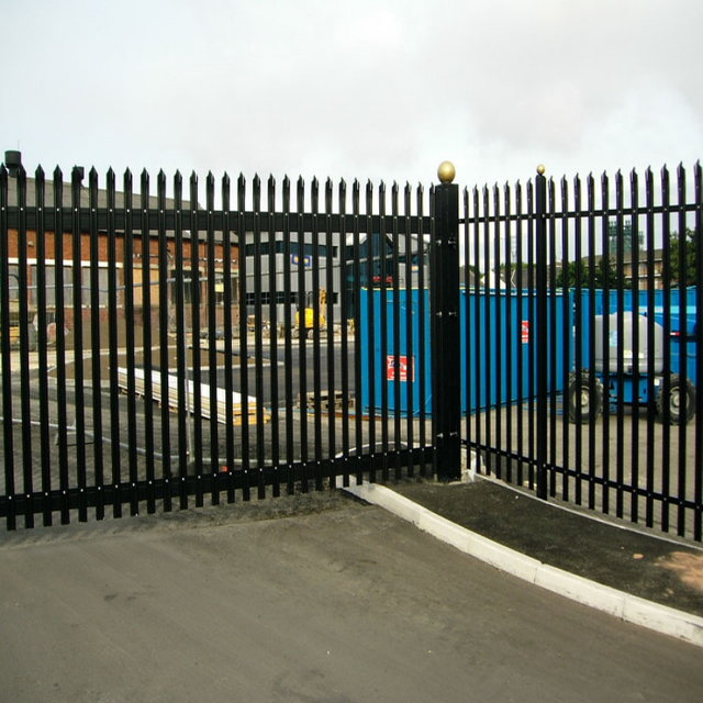 Custom W Type Galvanized Palisade Fence for Warehouse
