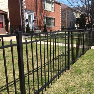Wholesale Classic Picket Powder Coated Aluminum Ornamental Fence for Landscape