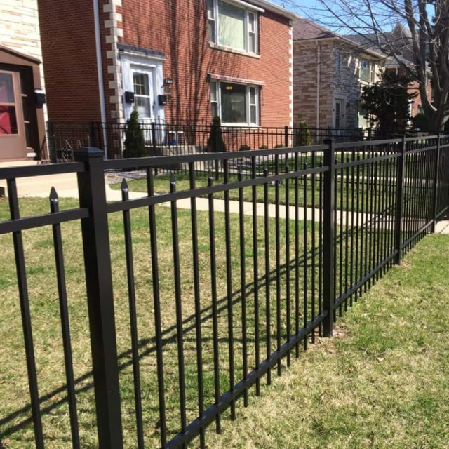 Wholesale Classic Picket Powder Coated Aluminum Ornamental Fence for Landscape