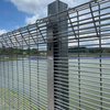 High Security Small Hole Clear View Mesh Style BRC Roll Top Fence for School Playground