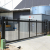 Sliding Gate With Matching Fence Gate Fabrication