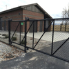 Sliding Gate With Matching Fence Gate Fabrication