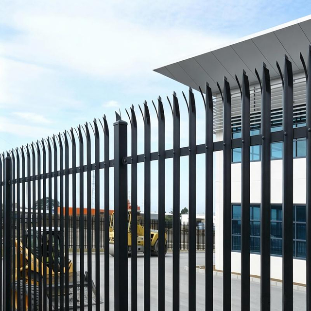 Anti-Climbing Galvanized Metal Steel Fence for Perimeter Security