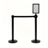 Stainless Steel Post Top Warning Sign for Mobile Fence