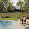 Wholesale Classic Picket Powder Coated Aluminum Ornamental Fence for Landscape
