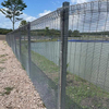 High Security Small Hole Clear View Mesh Style BRC Roll Top Fence for School Playground