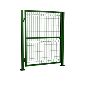 Factory Direct Galvanized 3D Fence Single Gate with Lock System for Garden and House