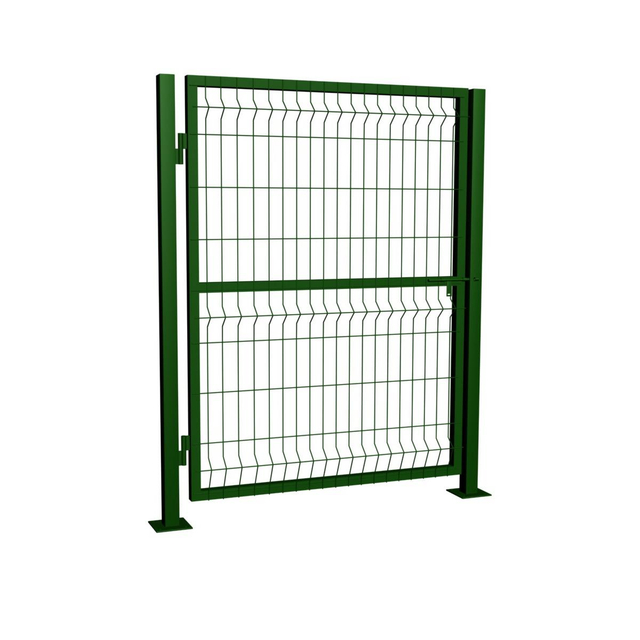 Factory Direct Galvanized 3D Fence Single Gate with Lock System for Garden and House